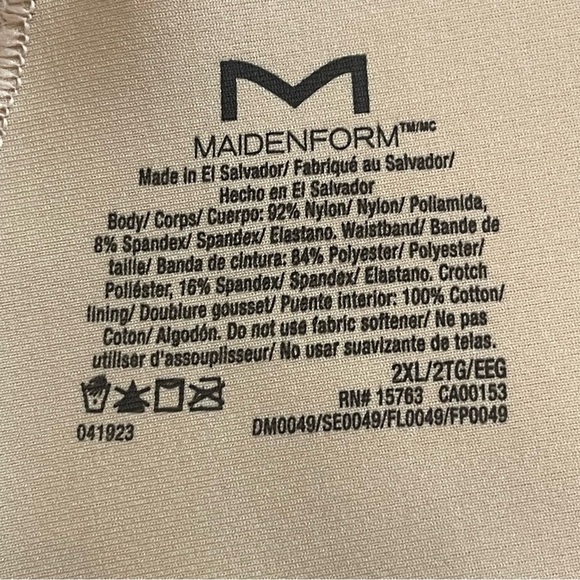Maidenform Self Expressions Cool Comfort Firm Lace Thong  NWT Sizes XL or 2X - Picture 3 of 9
